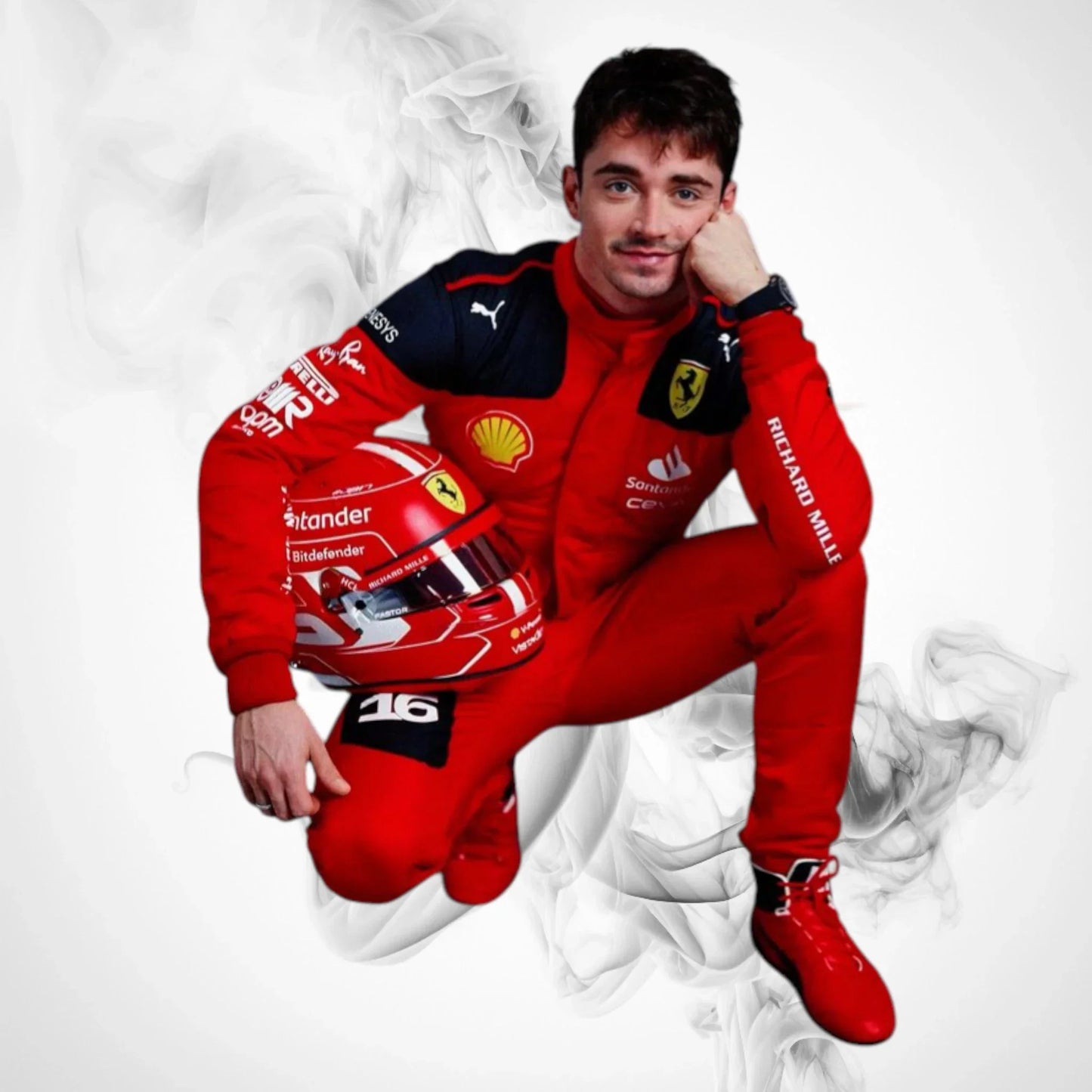 2023 Charles Leclerc Ferrari F1 Race Suit Replica