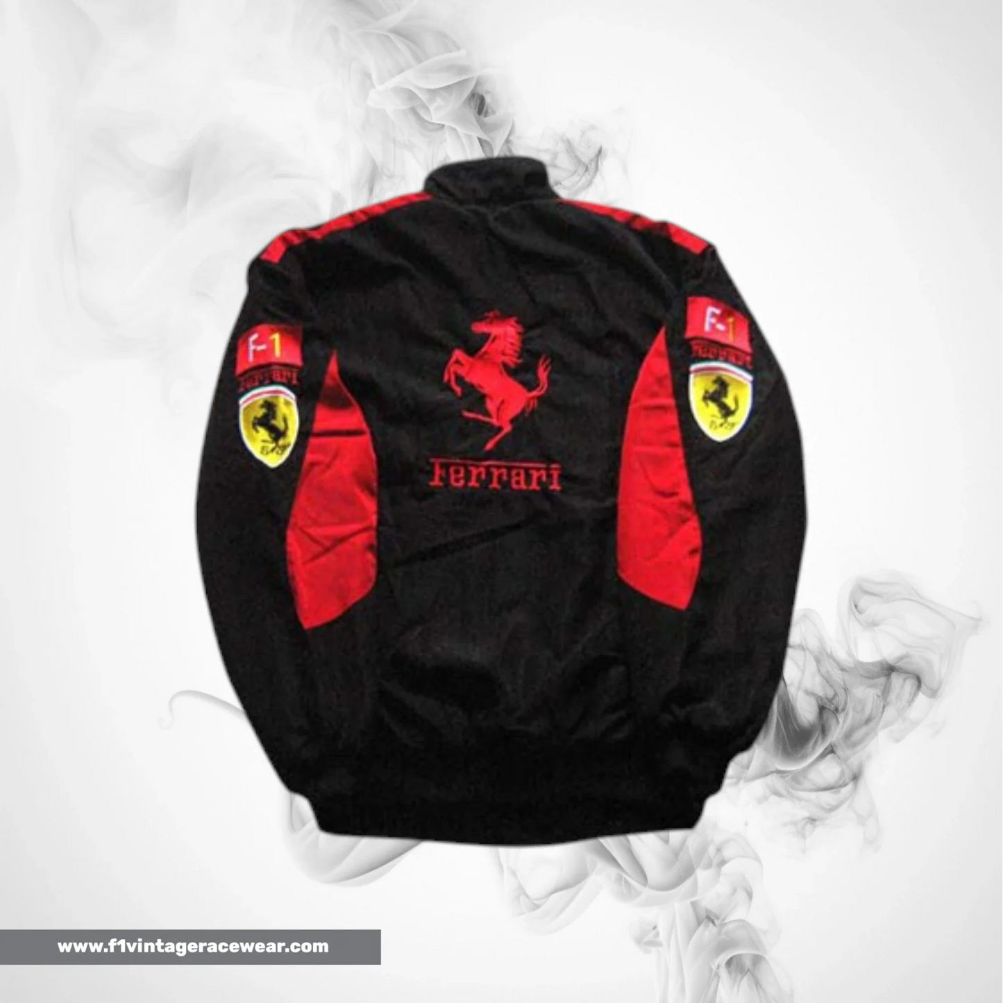Buy Ferrari F1 Team Jacket Black with Red Trim Online