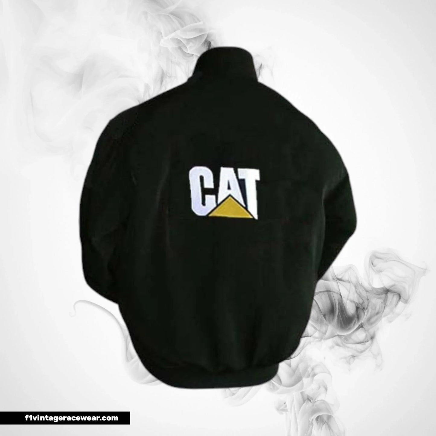 CAT Racing Jacket Black Heavy Duty Motorsport Style