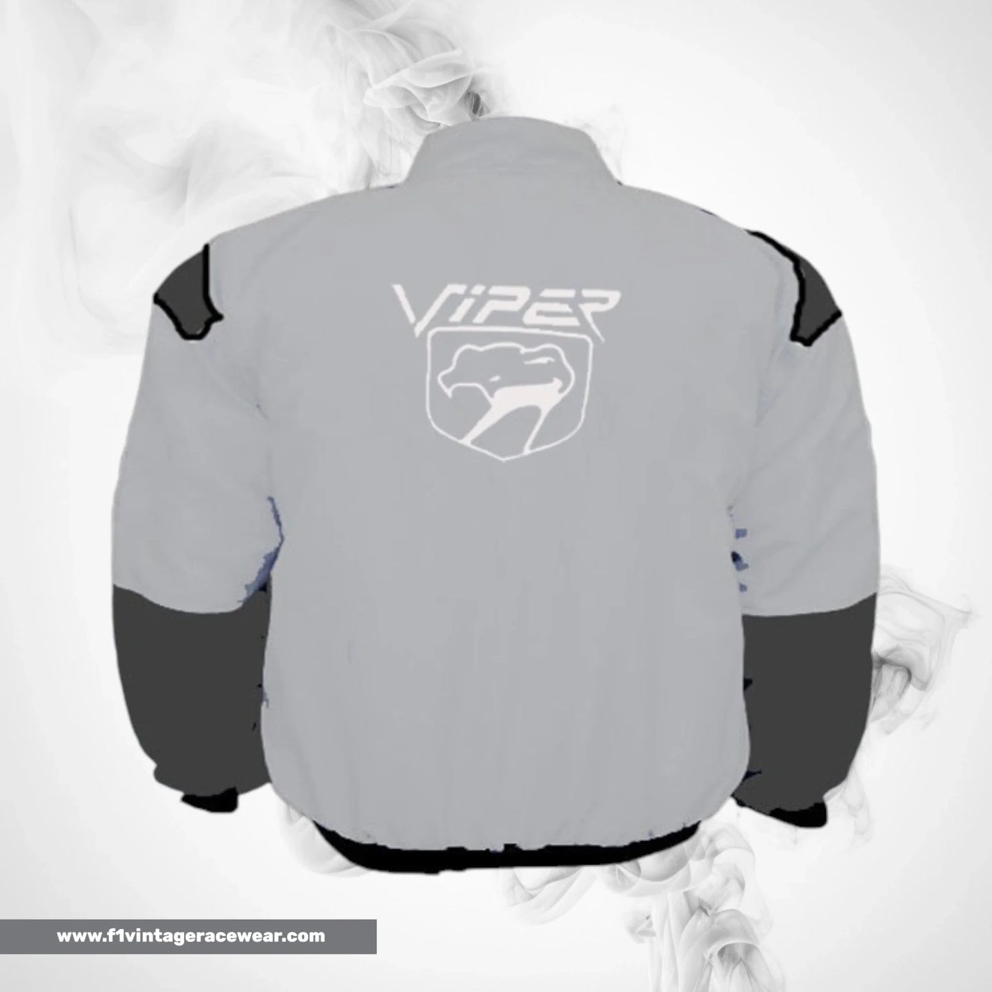 Dodge Viper Fangs Motorsport Jacket Light Gray Dark Gray Racing Wear