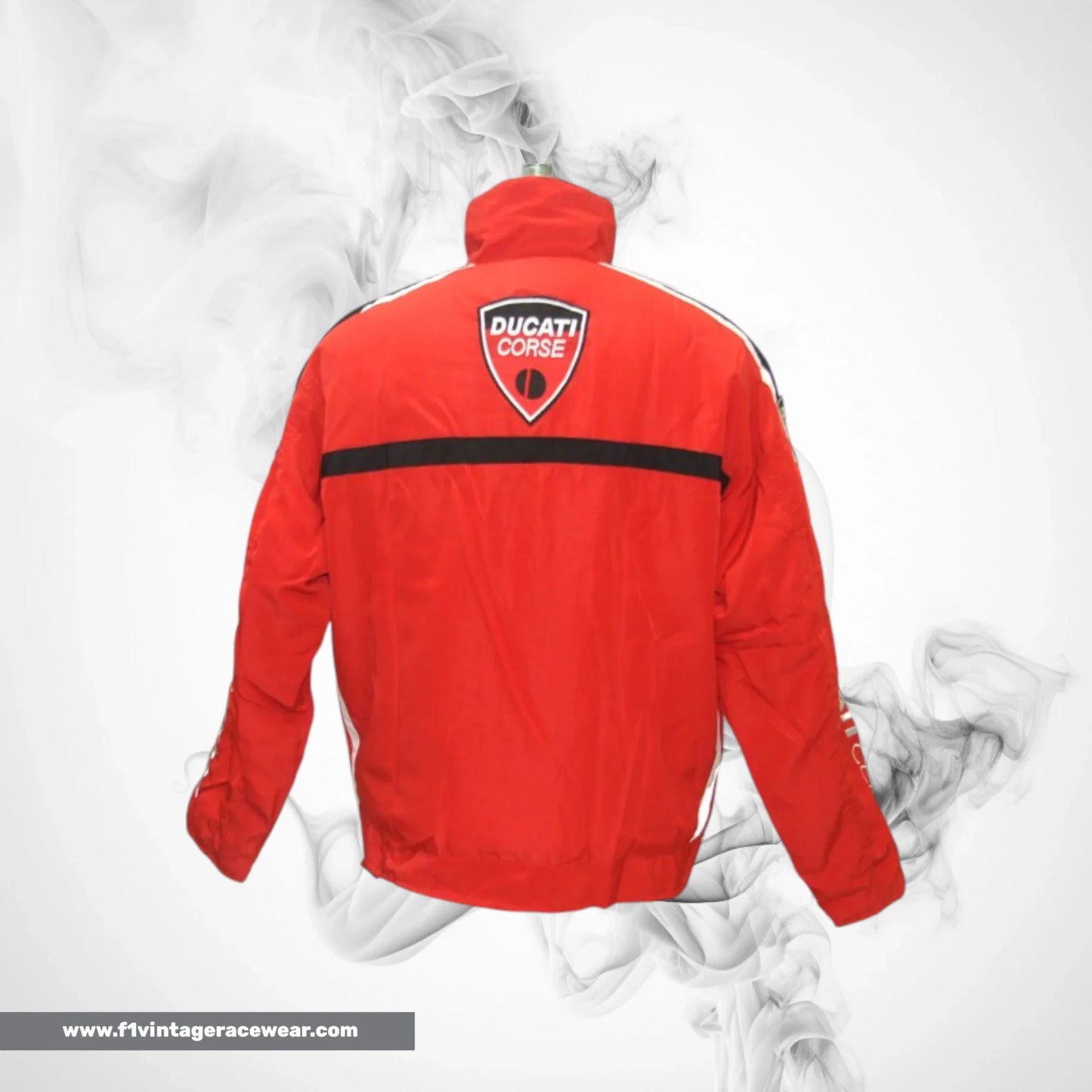 Ducati Corse MotoGP Inspired Jacket Red Black Trim Racing Jacket