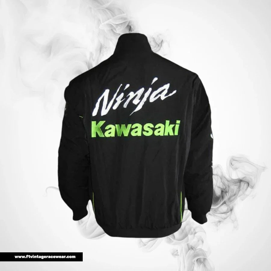 Kawasaki Ninja Racing Jacket Black Sport Bike Style
