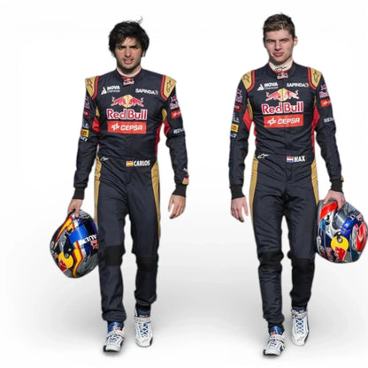 Max Verstappen 2015 Scuderia Toro Rosso Red Bull F1 Vintage Race Suit - Rustle Racegear