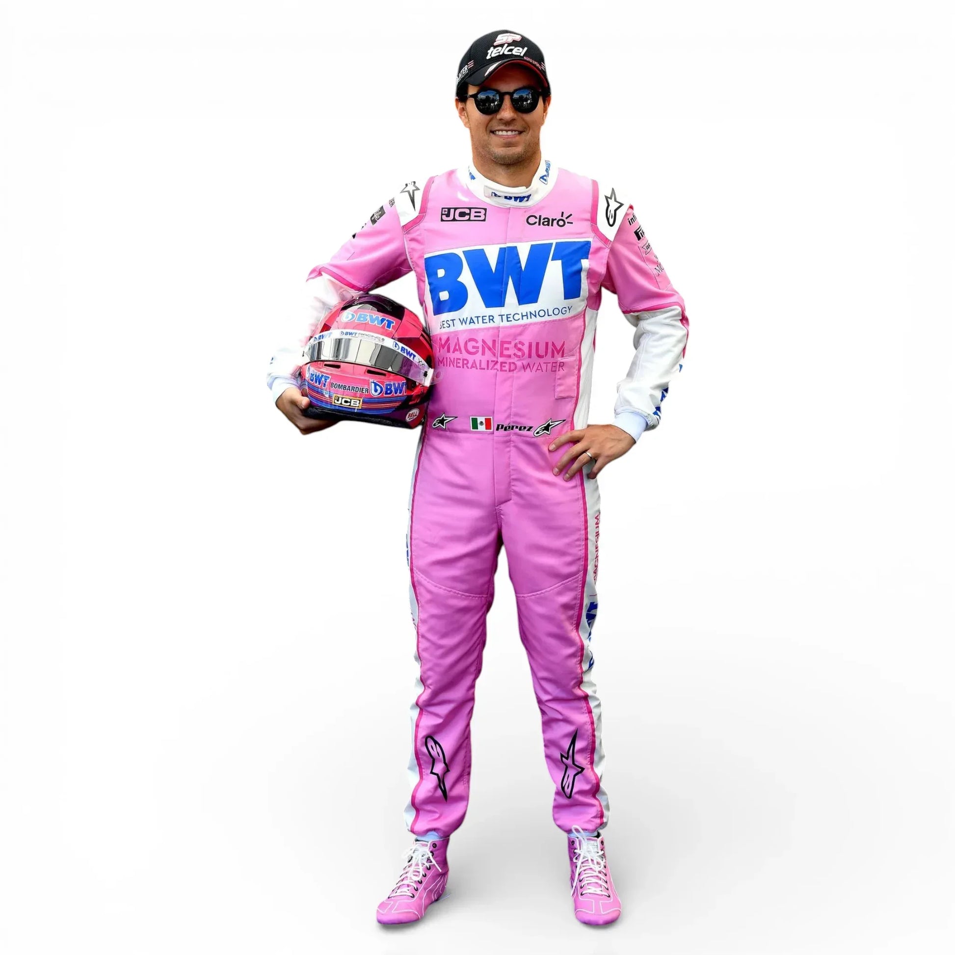 2020 Sergio Pérez BWT Racing Point F1 Race Suit – Formula 1 Pink Edition - Rustle Racegear
