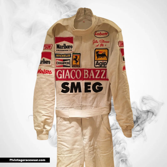 1982 Gilles Villeneuve Ferrari suit replica