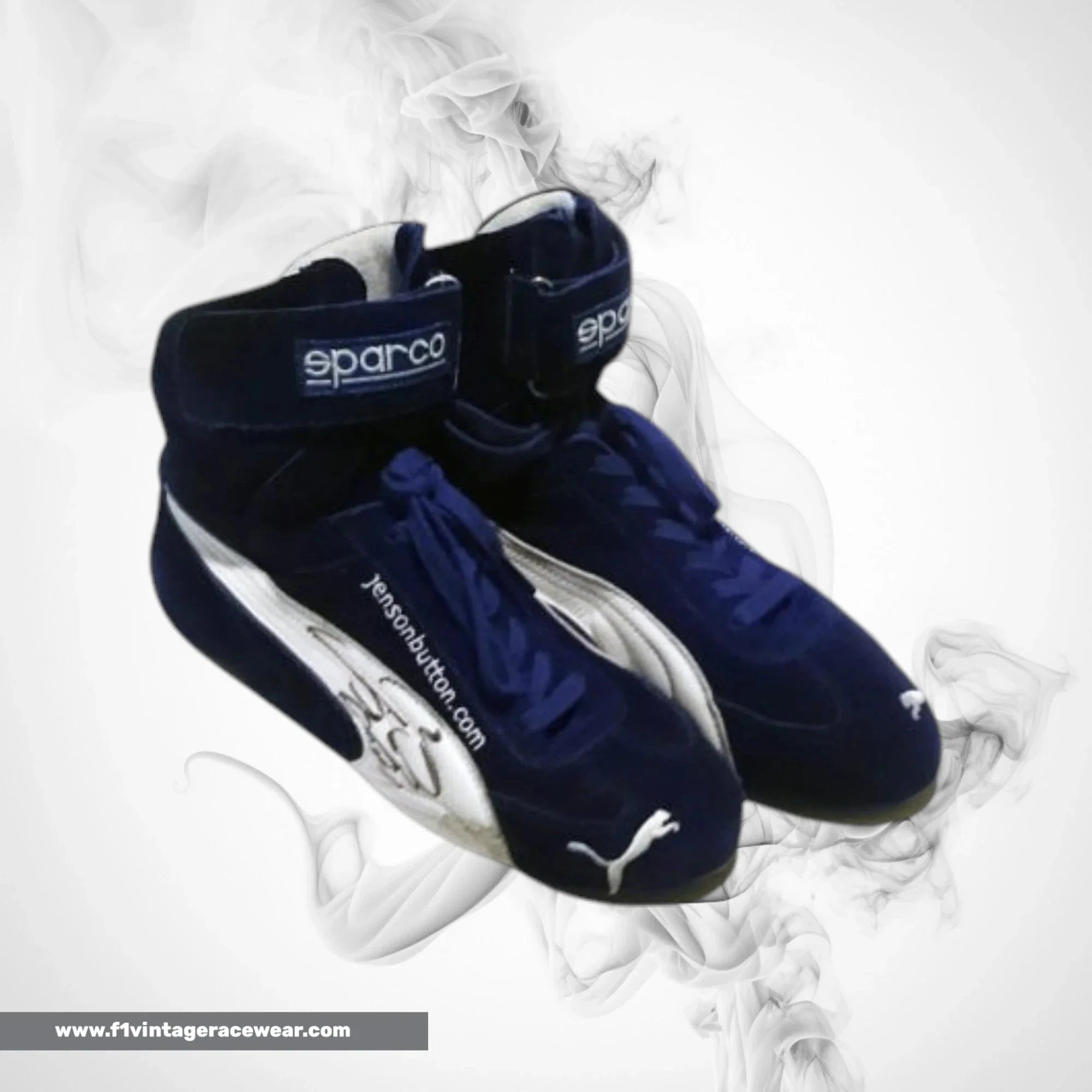 2001 Jenson Button Race Worn Benetton Formula 1 Boots