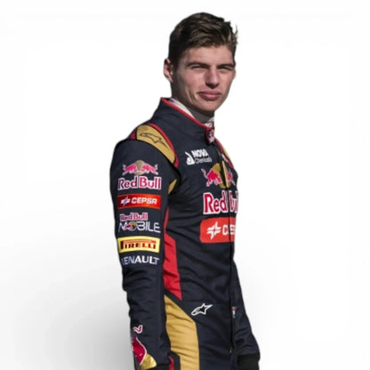Max Verstappen 2015 Scuderia Toro Rosso Red Bull F1 Vintage Race Suit - Rustle Racegear
