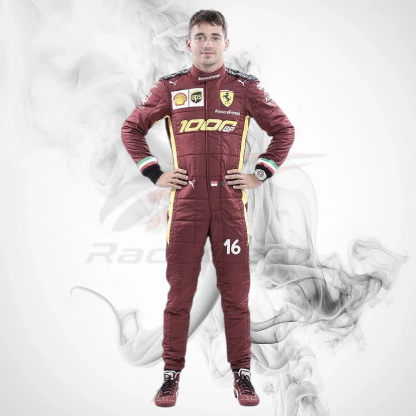 2020 Charles Leclerc Ferrari 1000 GP F1 Race Suit
