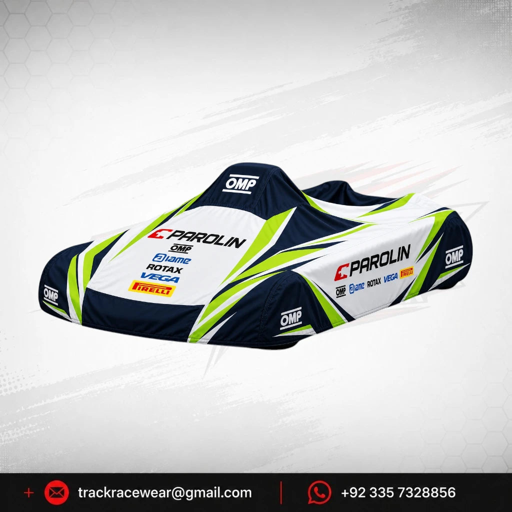 2020 Parolin Navy Lime Kart Body Cover