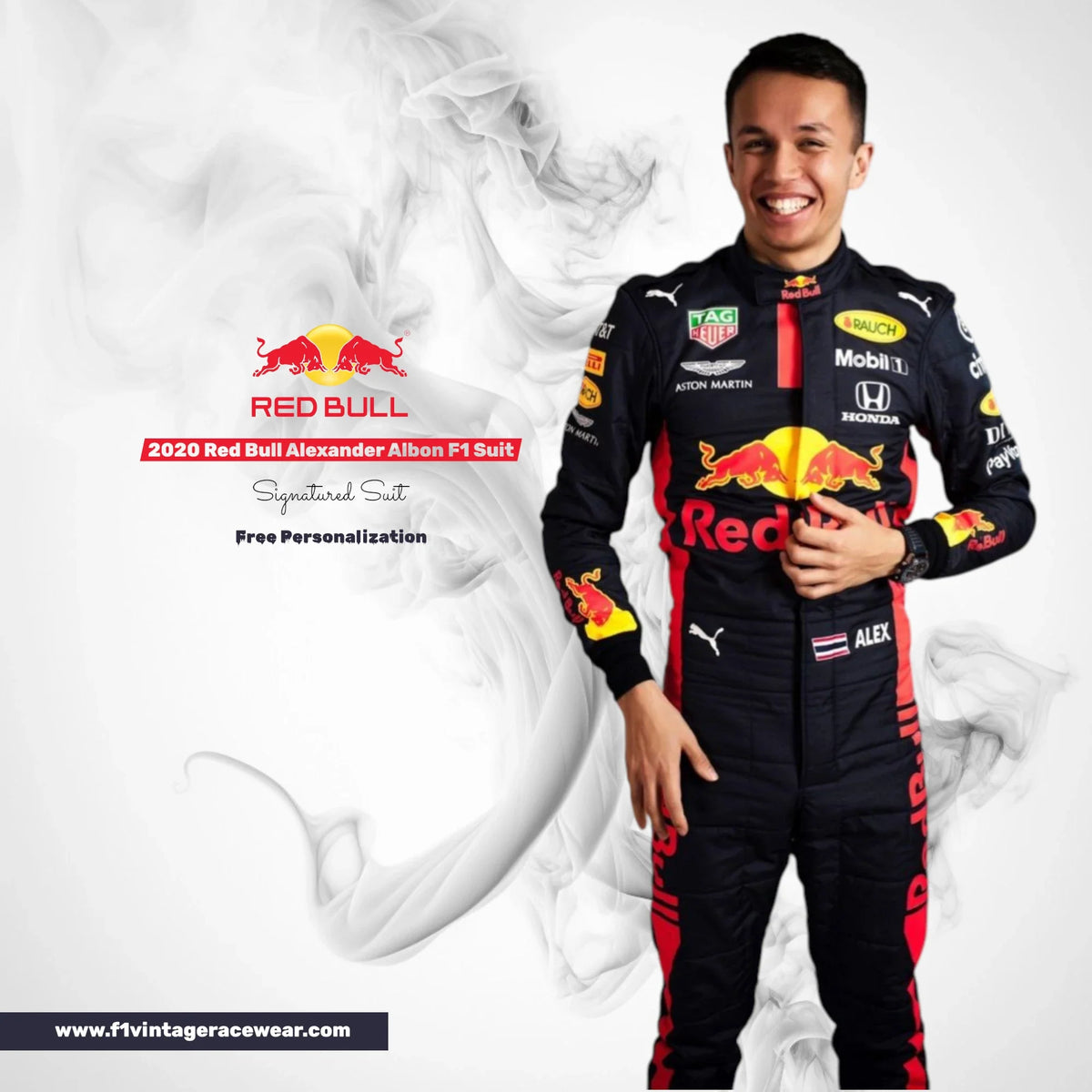 2020 Red Bull Alexander Albon F1 Suit