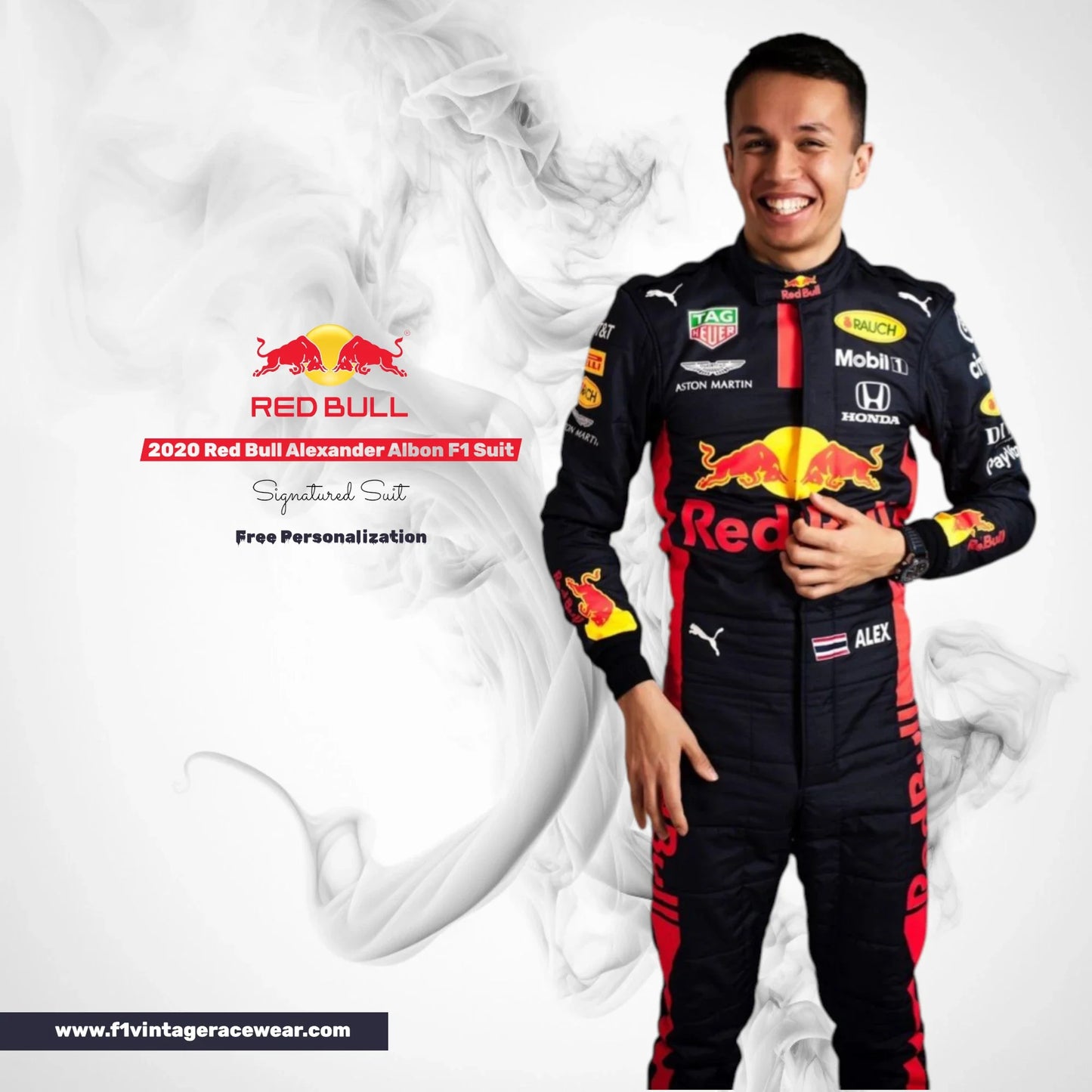 2020 Red Bull Alexander Albon F1 Suit