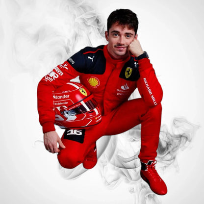 2023 Charles Leclerc Ferrari F1 Race Suit Replica