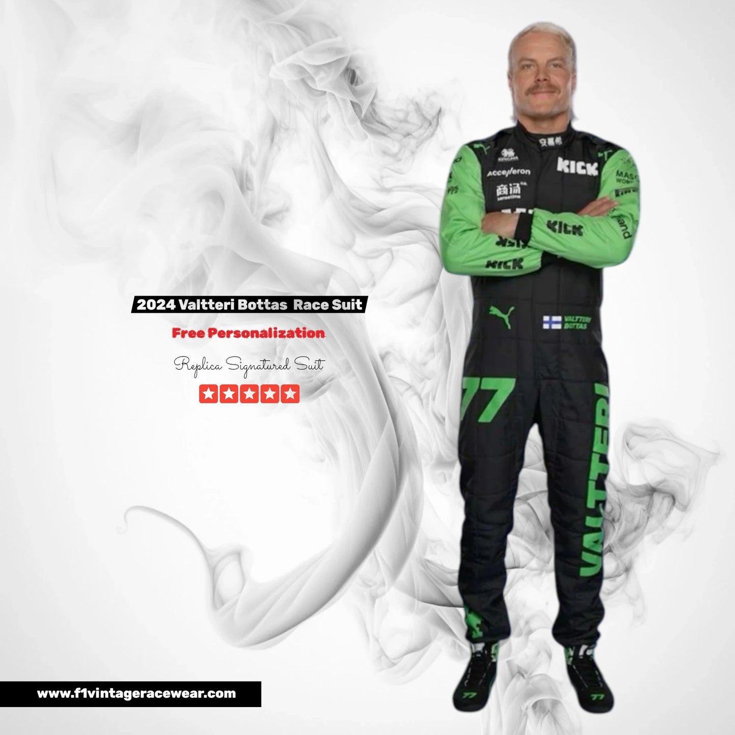 2024 Valtteri Bottas Kick Sauber F1 Suit