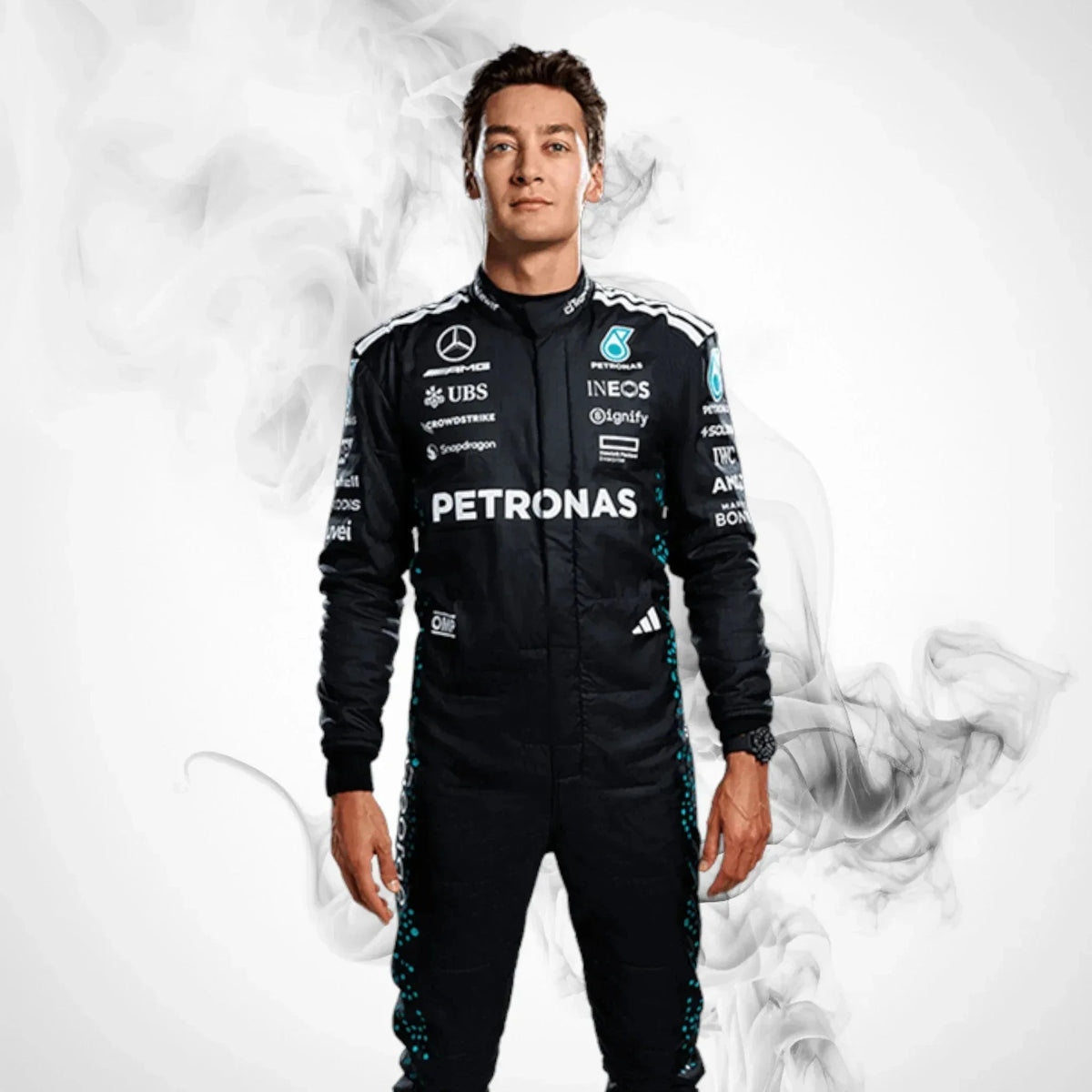2025 George Russell Mercedes F1 Race Jumpsuit Replica