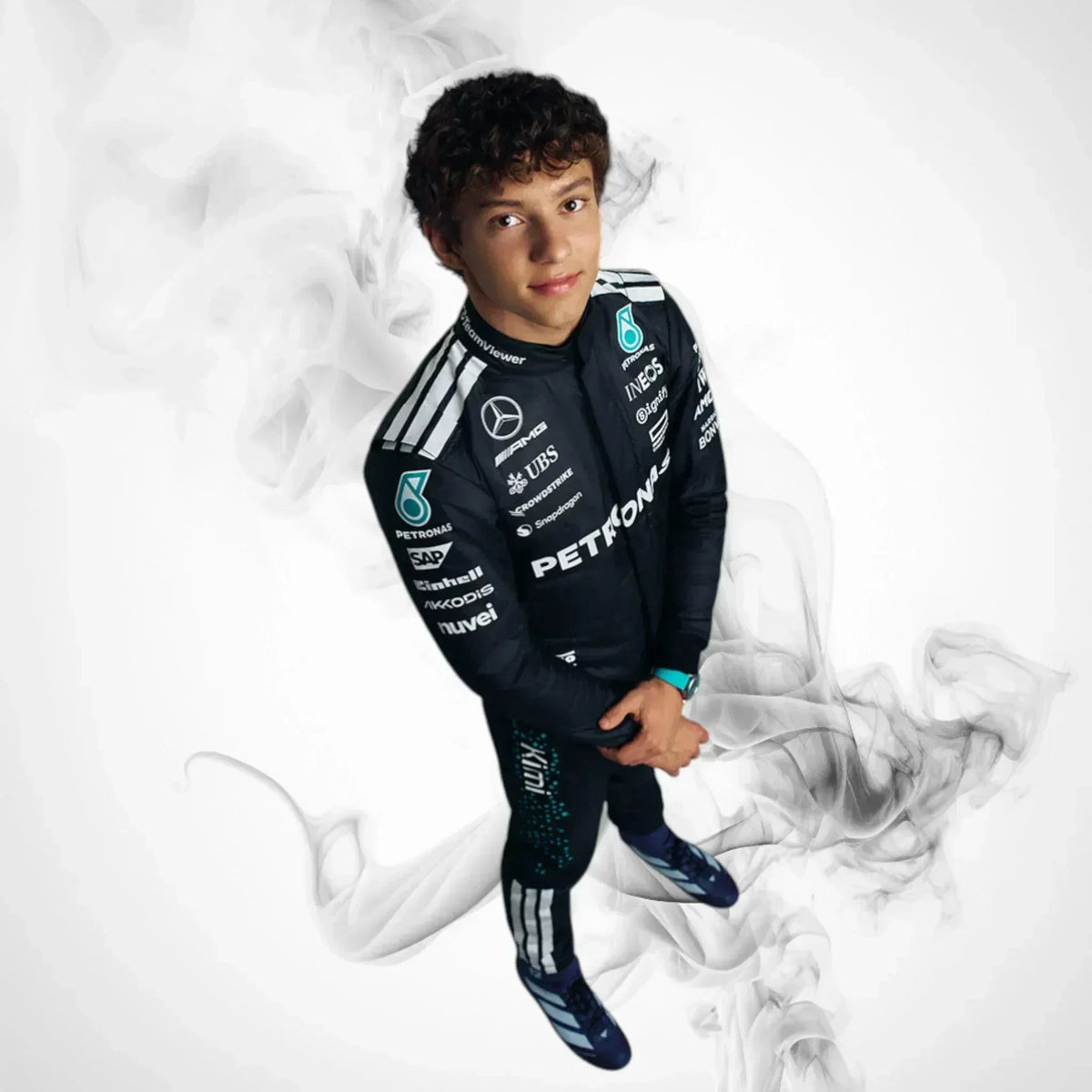 2025 Kimi Antonelli Mercedes F1 Race Jumpsuit Replica