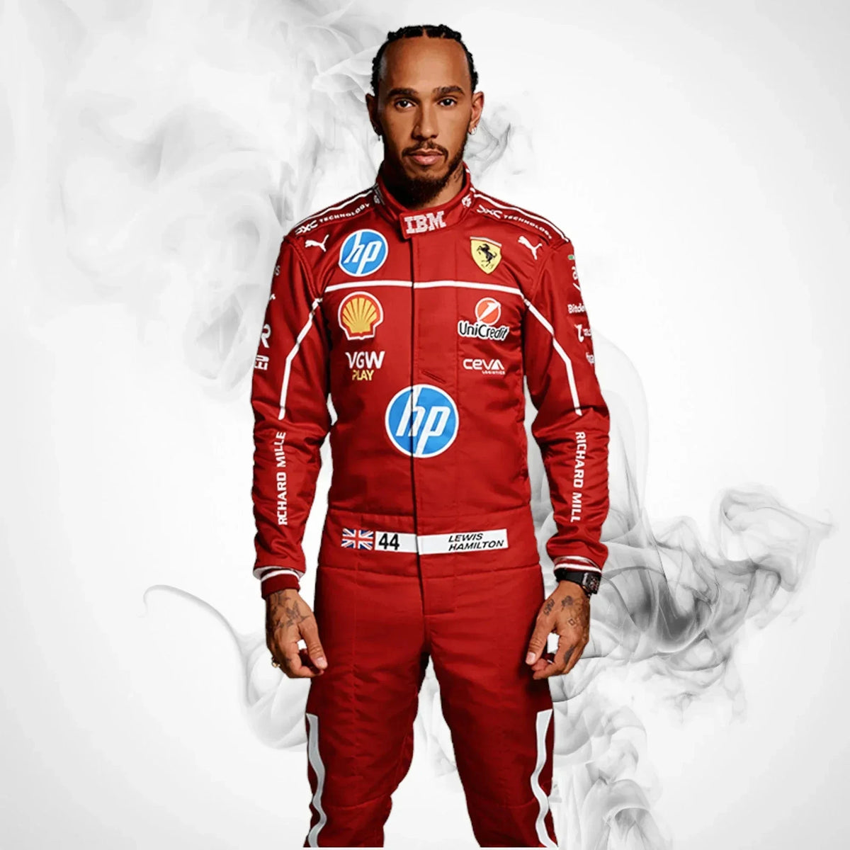 2025 Lewis Hamilton Scuderia Ferrari Formula 1 F1 Race Suit