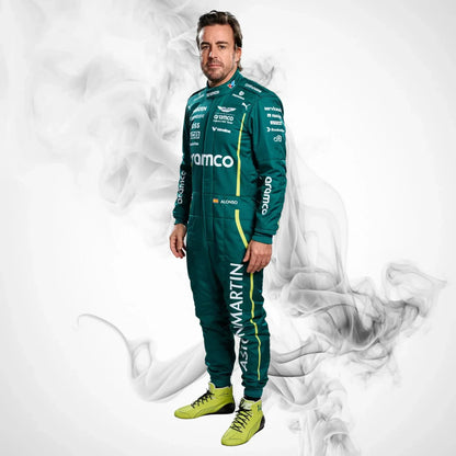 Aston Martin 2025 F1 Racing Team Suit | Fernando Alonso, Lance Stroll - Rustle Racegear