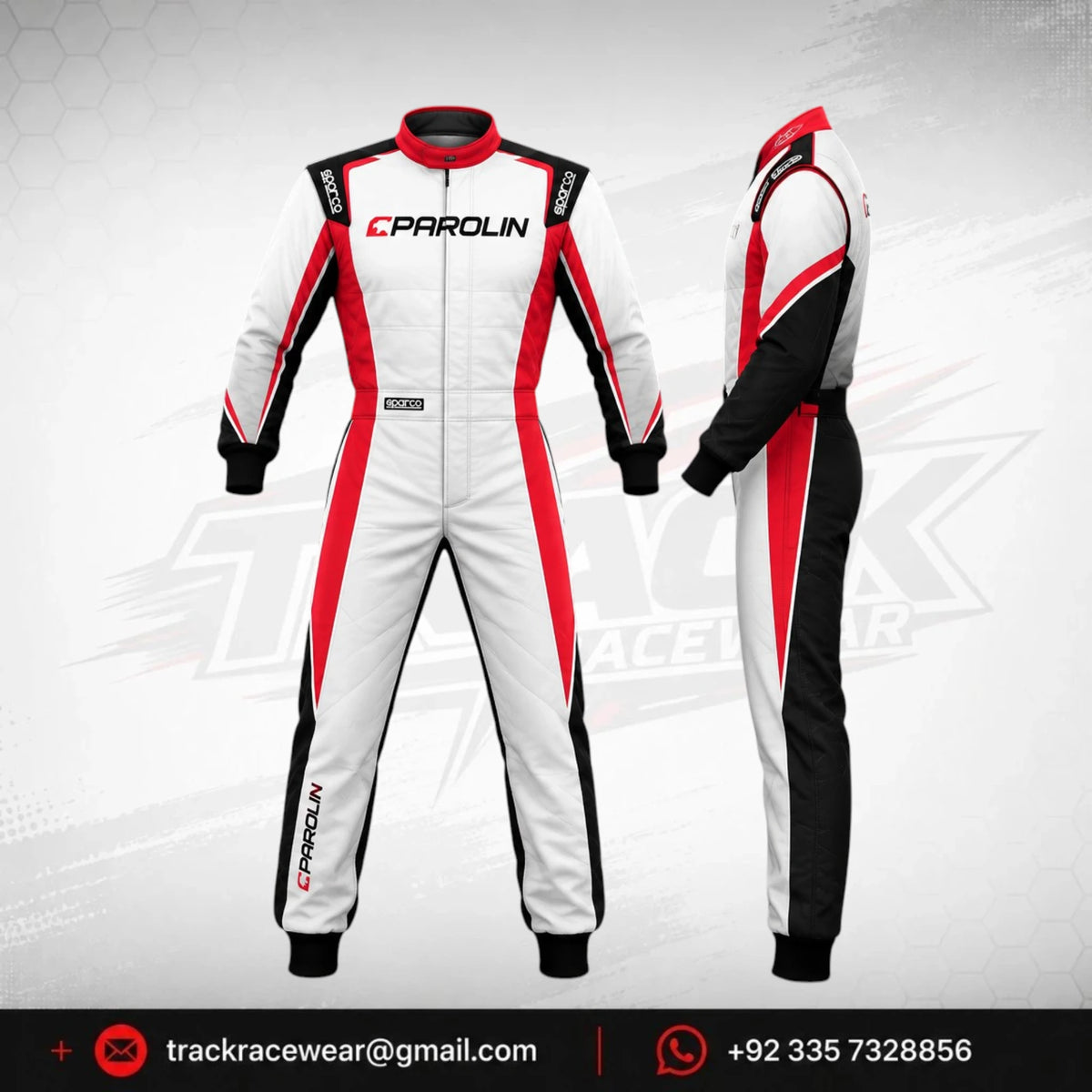 2025 Parolin Red Core Kart Suit