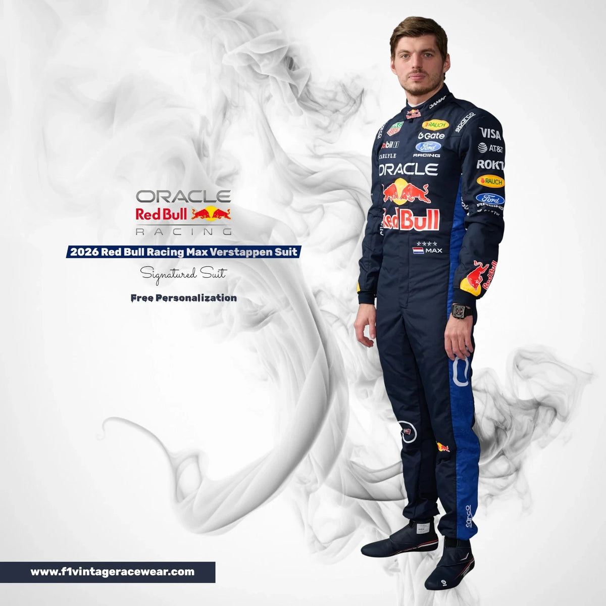 2026 Max Verstappen Oracle Red Bull Racing F1 Race Suit Replica