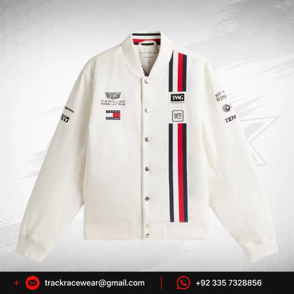 Cadillac F1 Racing 2026 Special Edition Silverstone GP Team Jacket - White