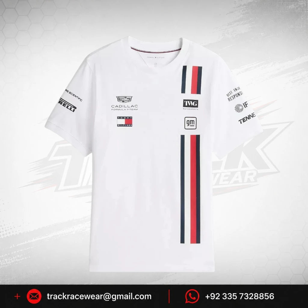 Cadillac F1 Racing 2026 Special Edition Silverstone GP Team T-Shirt - White