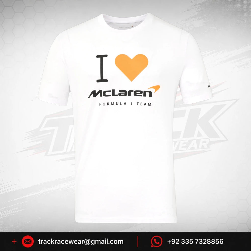 McLaren F1 "I Heart McLaren" Silverstone T-Shirt - White