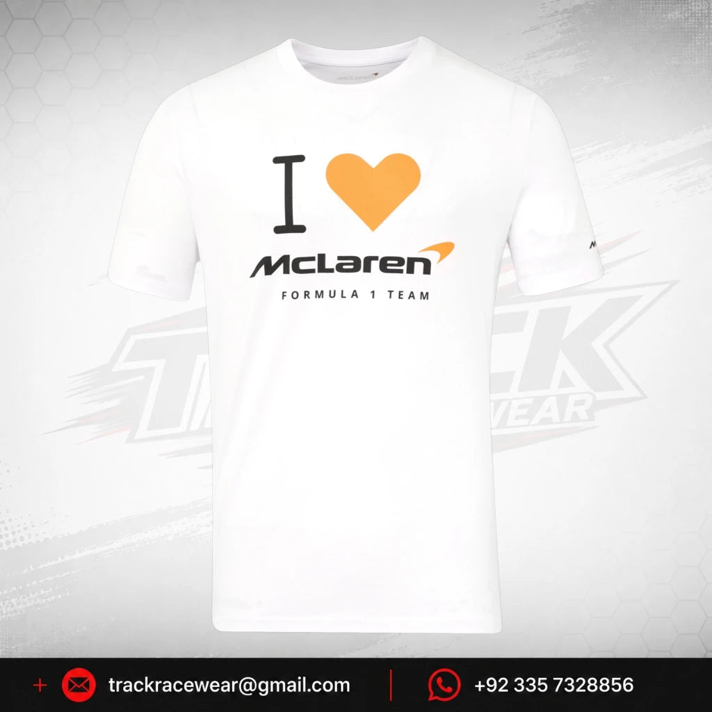 McLaren F1 "I Heart McLaren" Silverstone T-Shirt - White