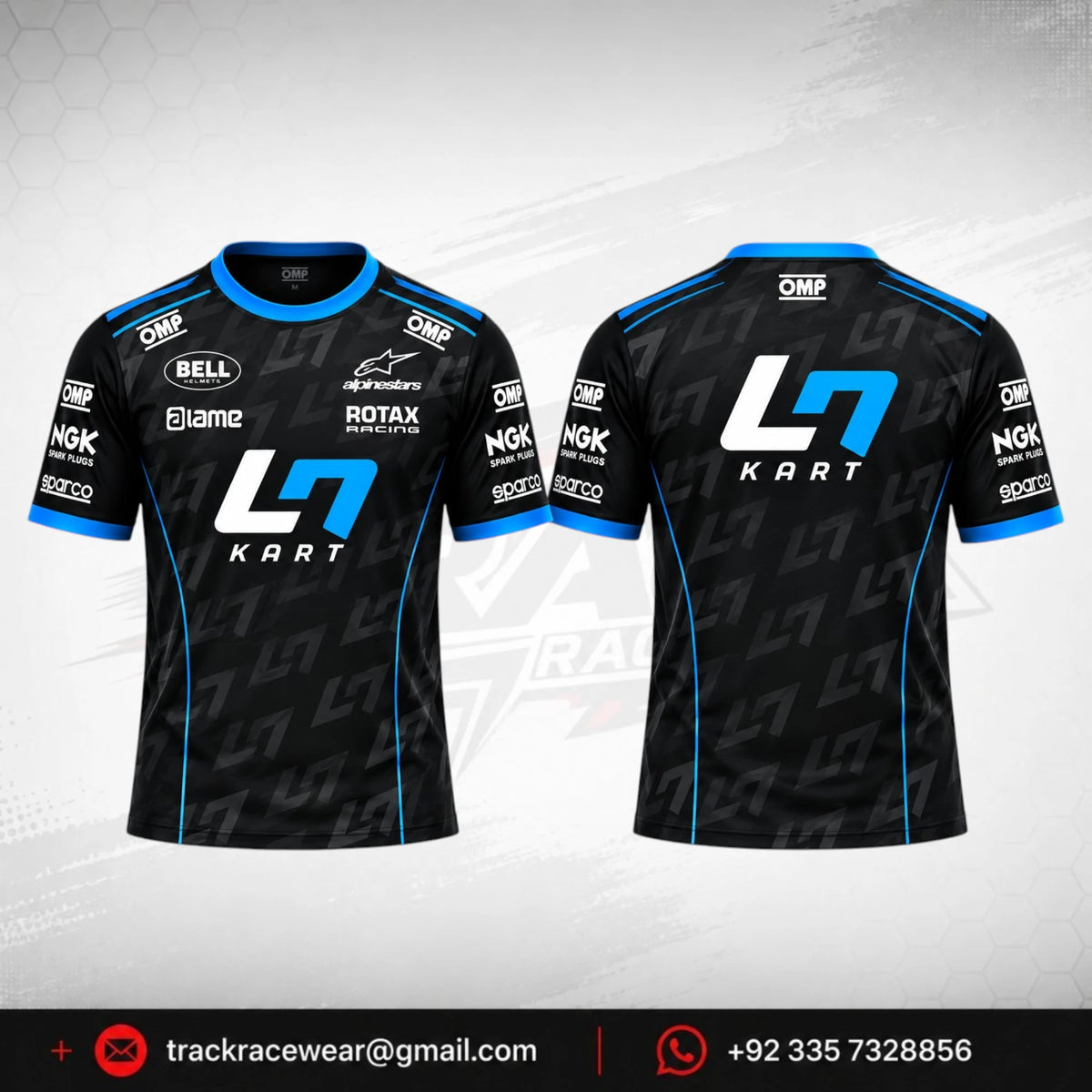 2026 LN Kart Black Pattern Racing Shirt