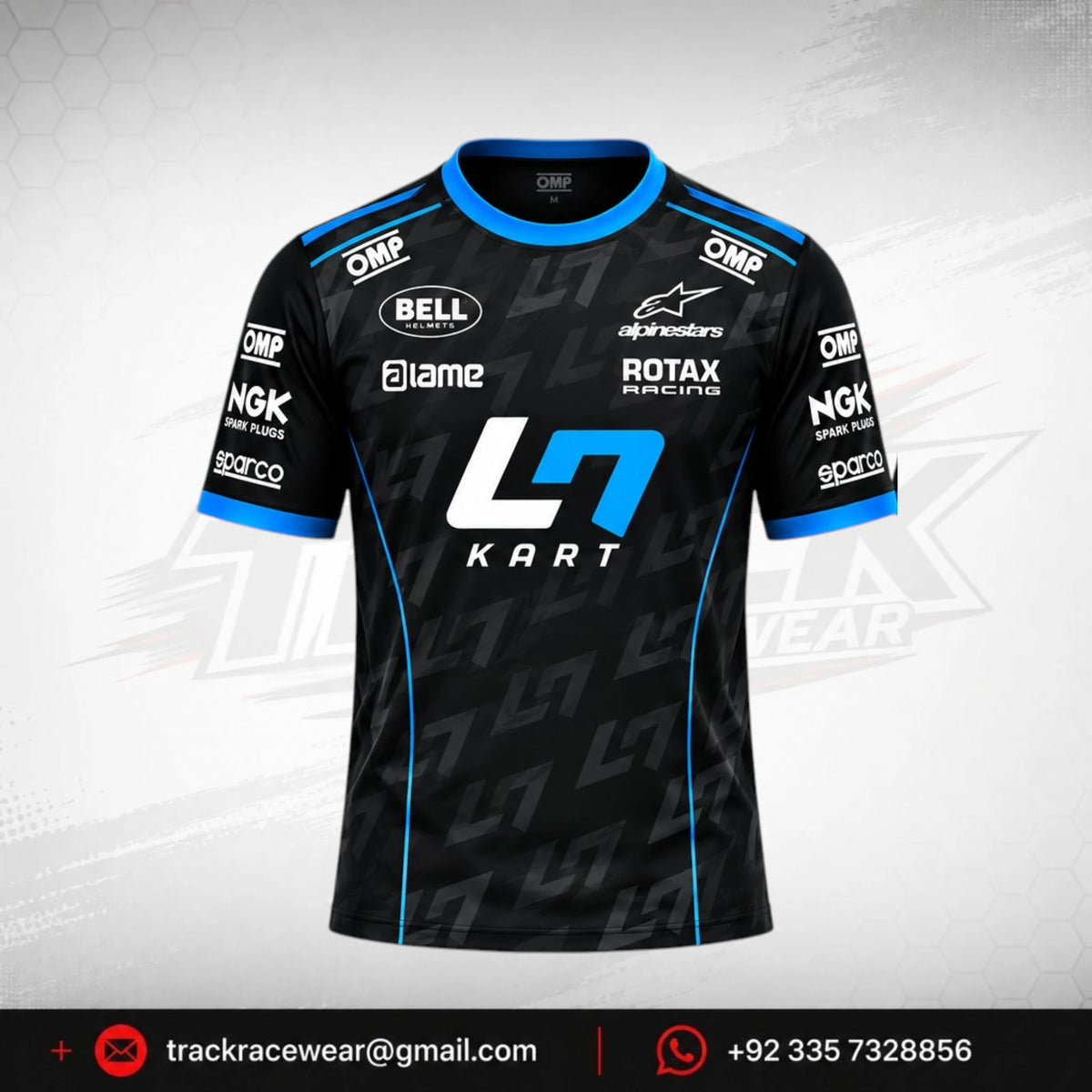 2026 LN Kart Black Pattern Racing Shirt