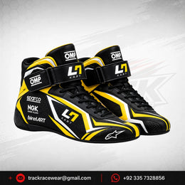 2026 LN Kart Black Yellow Racing Shoes