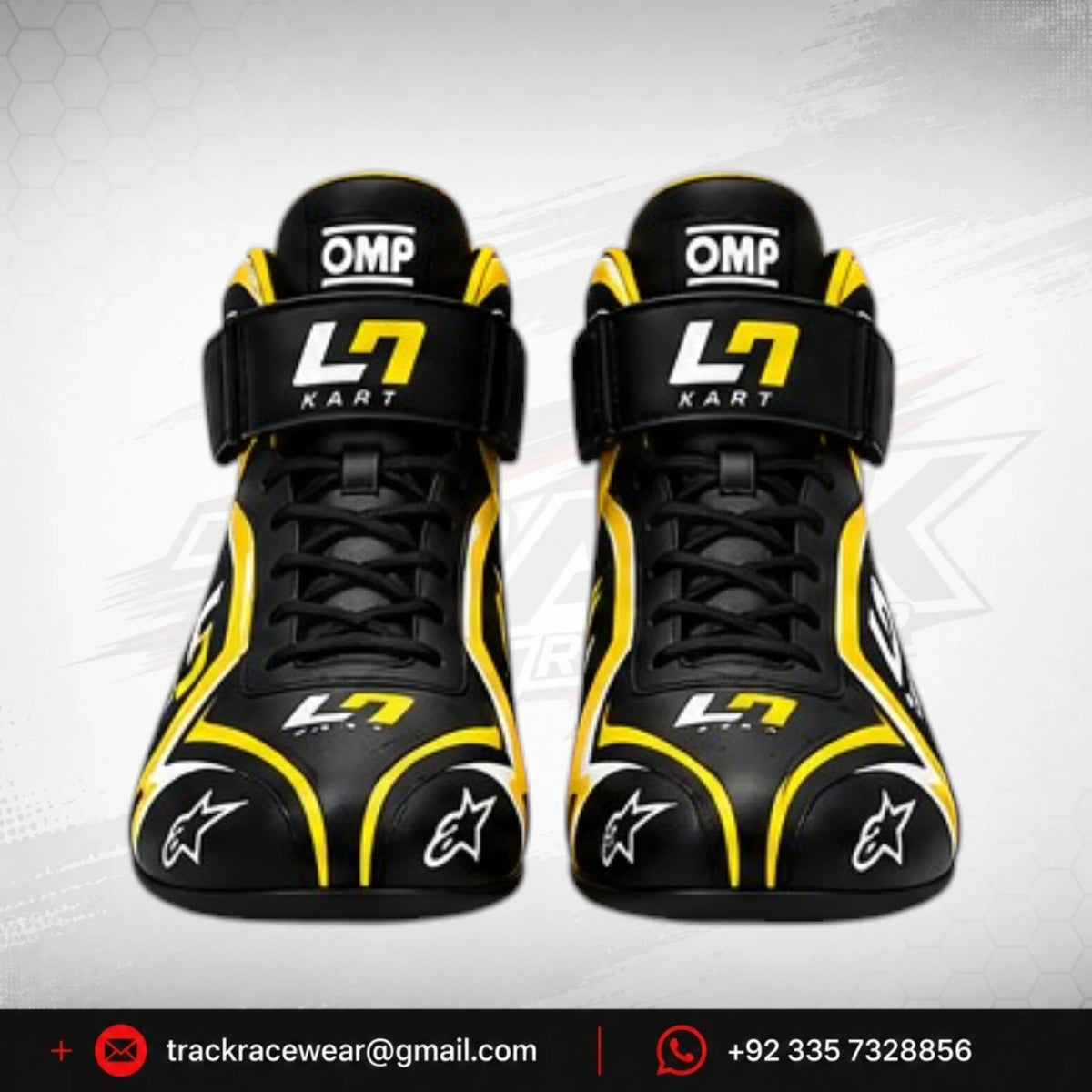2026 LN Kart Black Yellow Racing Shoes