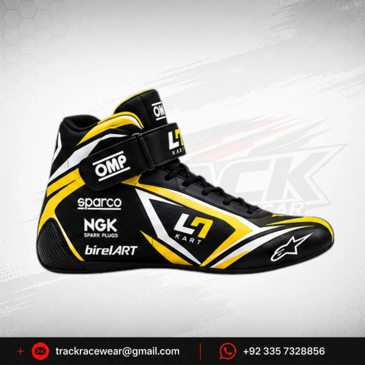 2026 LN Kart Black Yellow Racing Shoes