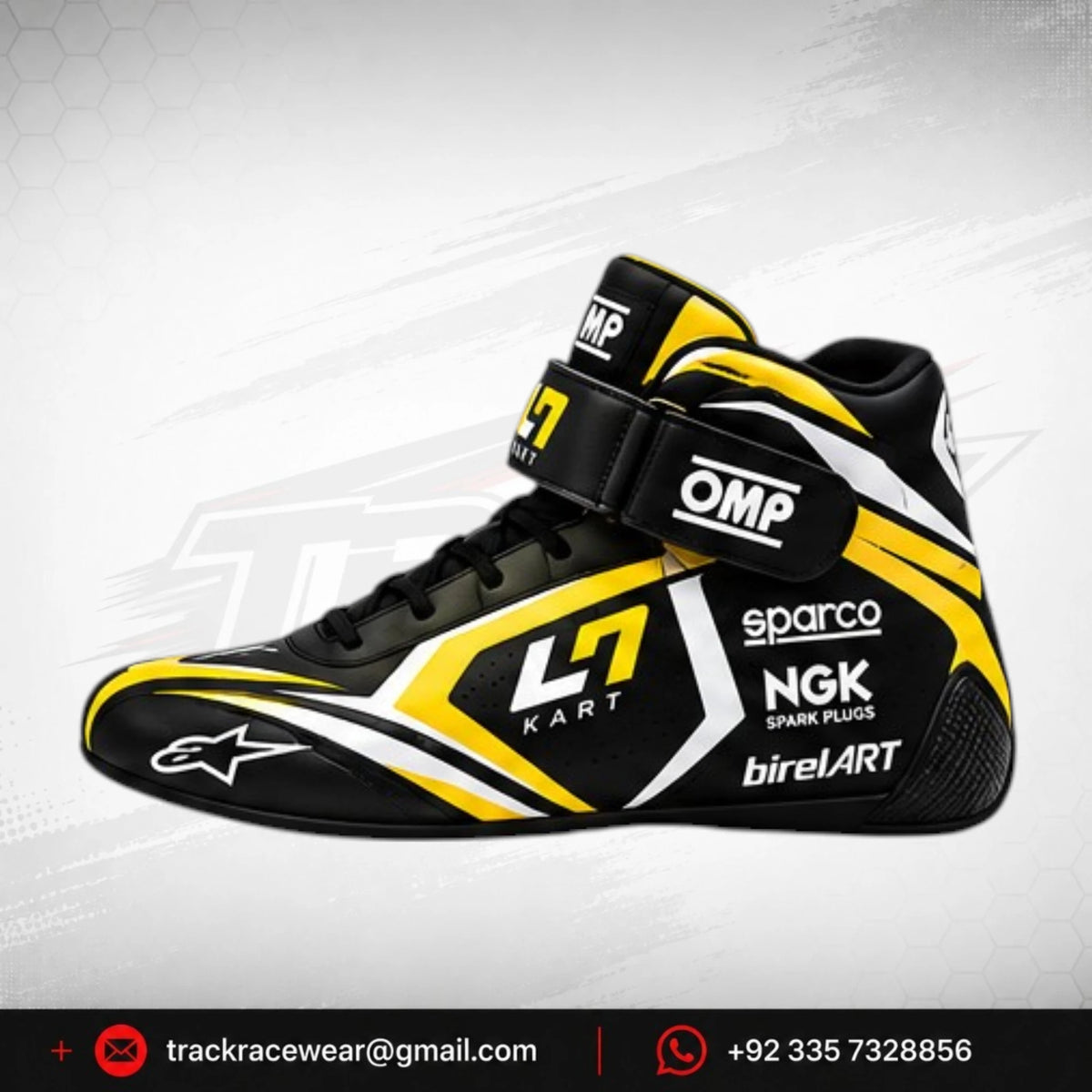 2026 LN Kart Black Yellow Racing Shoes