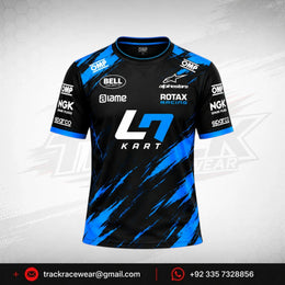 2026 LN Kart Black Blue Racing Shirt
