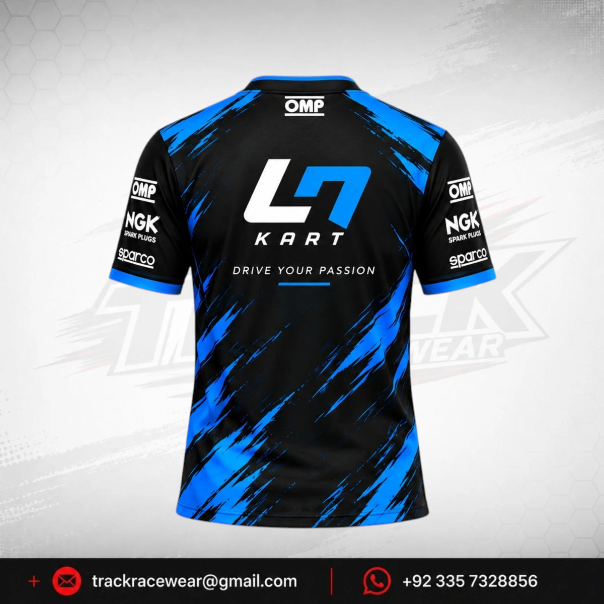 2026 LN Kart Black Blue Racing Shirt