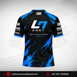2026 LN Kart Black Blue Racing Shirt
