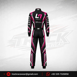 2026 LN Kart Black & Pink Kart Racing Suit – OMP Style