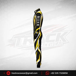 2026 LN Kart Black & Yellow Racing Suit – Professional Karting Design