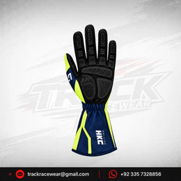 2026 LN Kart Navy Blue Neon Racing Gloves