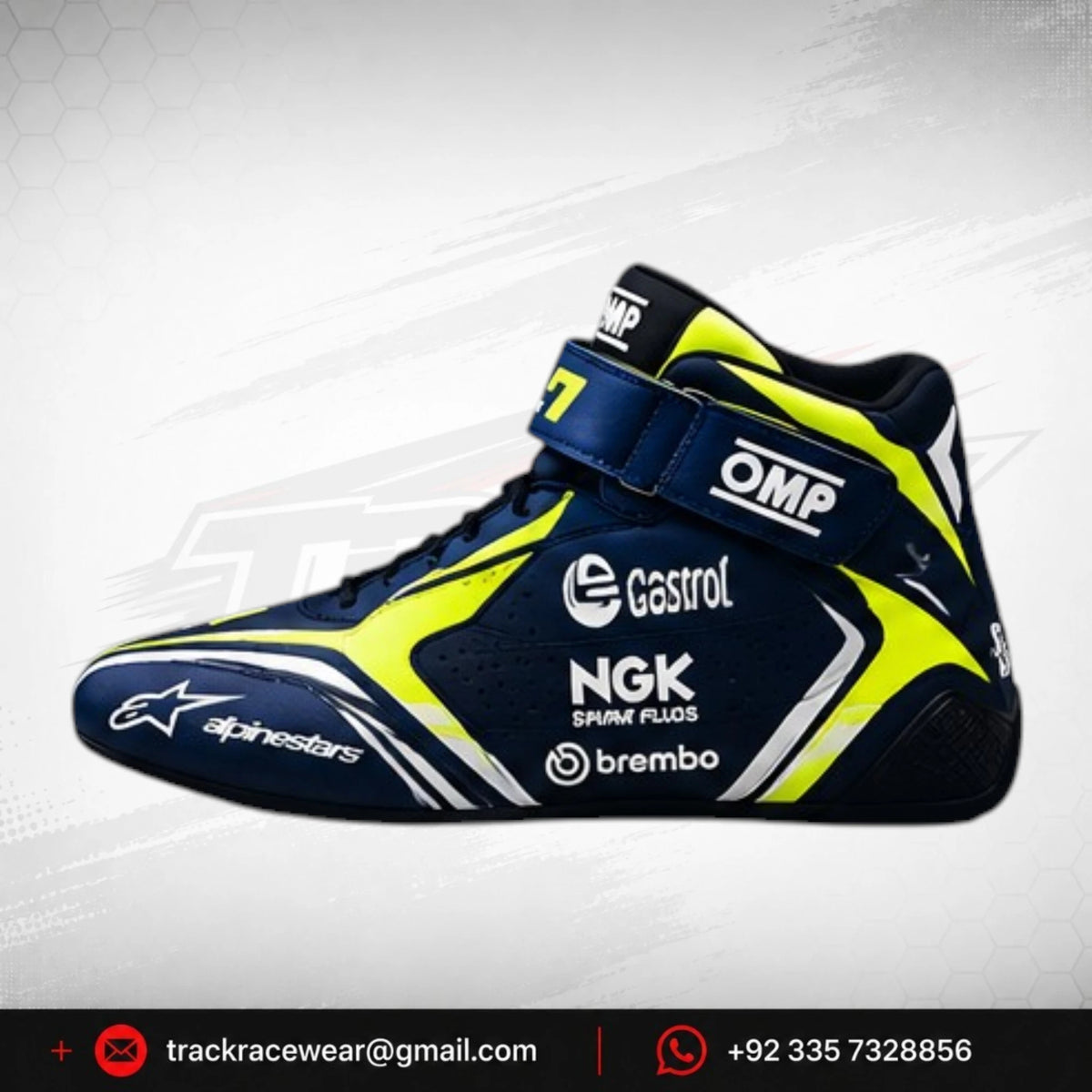 2026 LN Kart Navy Blue Neon Racing Shoes