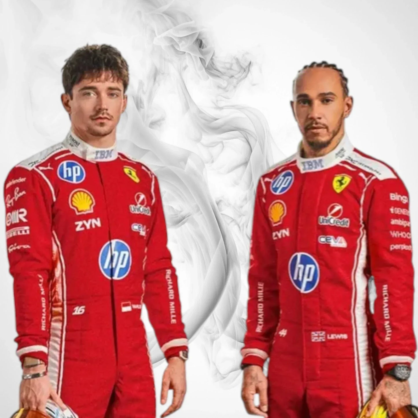 2026 Scuderia Ferrari HP Formula 1 Drivers Racing Replica Costumes - Rustle Racegear