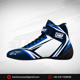 2026 MS KART Blue & White OMP Kart Racing Shoes