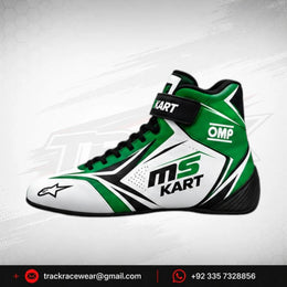 2026 MS KART Green & White OMP Kart Racing Shoes