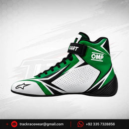 2026 MS KART Green & White OMP Kart Racing Shoes