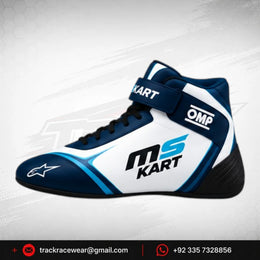2026 MS KART Racing Shoes – Navy & Cyan