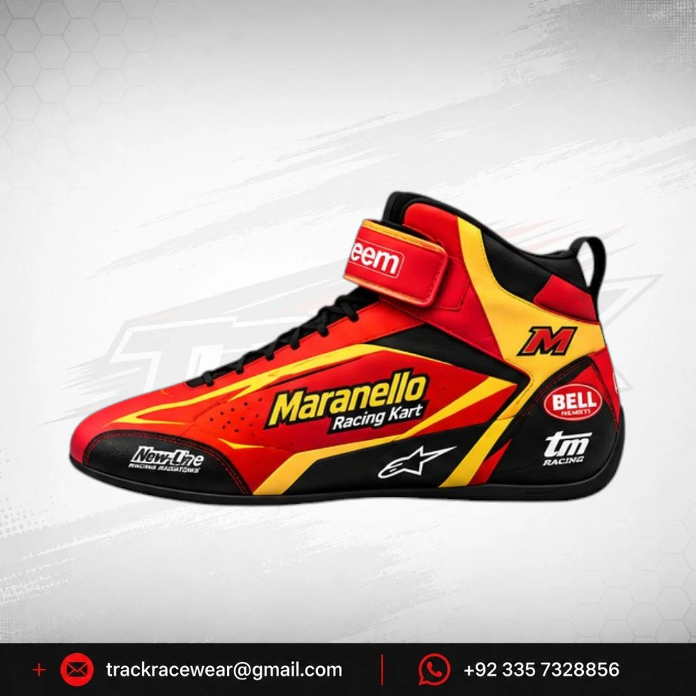 2026 Maranello Racing Kart Red Yellow Shoes