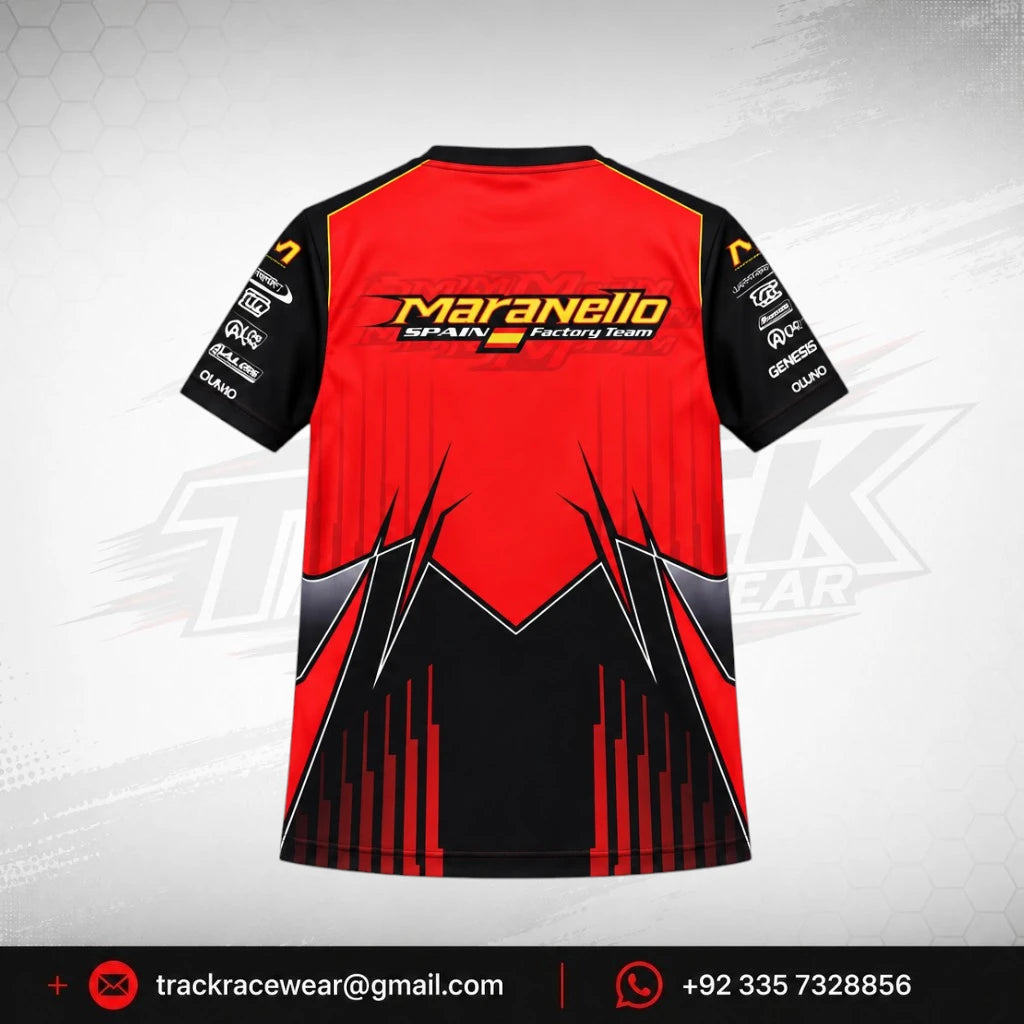 2026 Maranello Red Black Racing Shirt