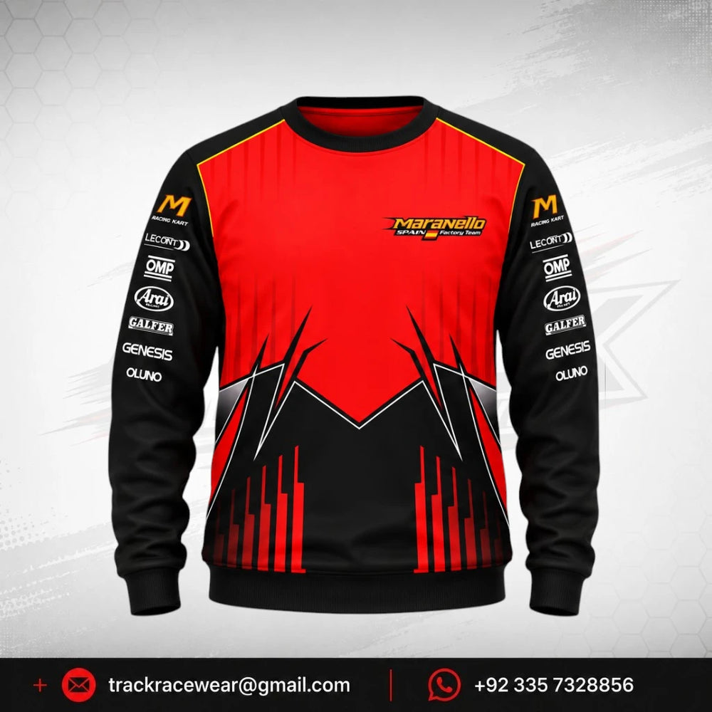 2026 Maranello Red Black Sweatshirt