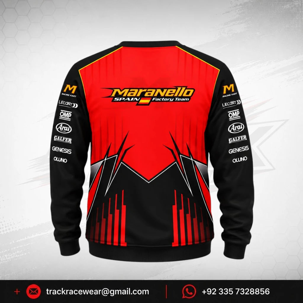 2026 Maranello Red Black Sweatshirt