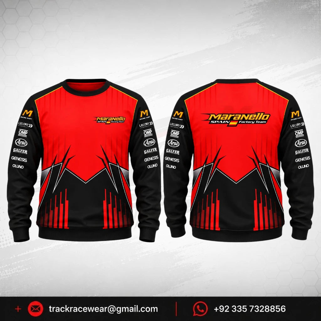 2026 Maranello Red Black Sweatshirt